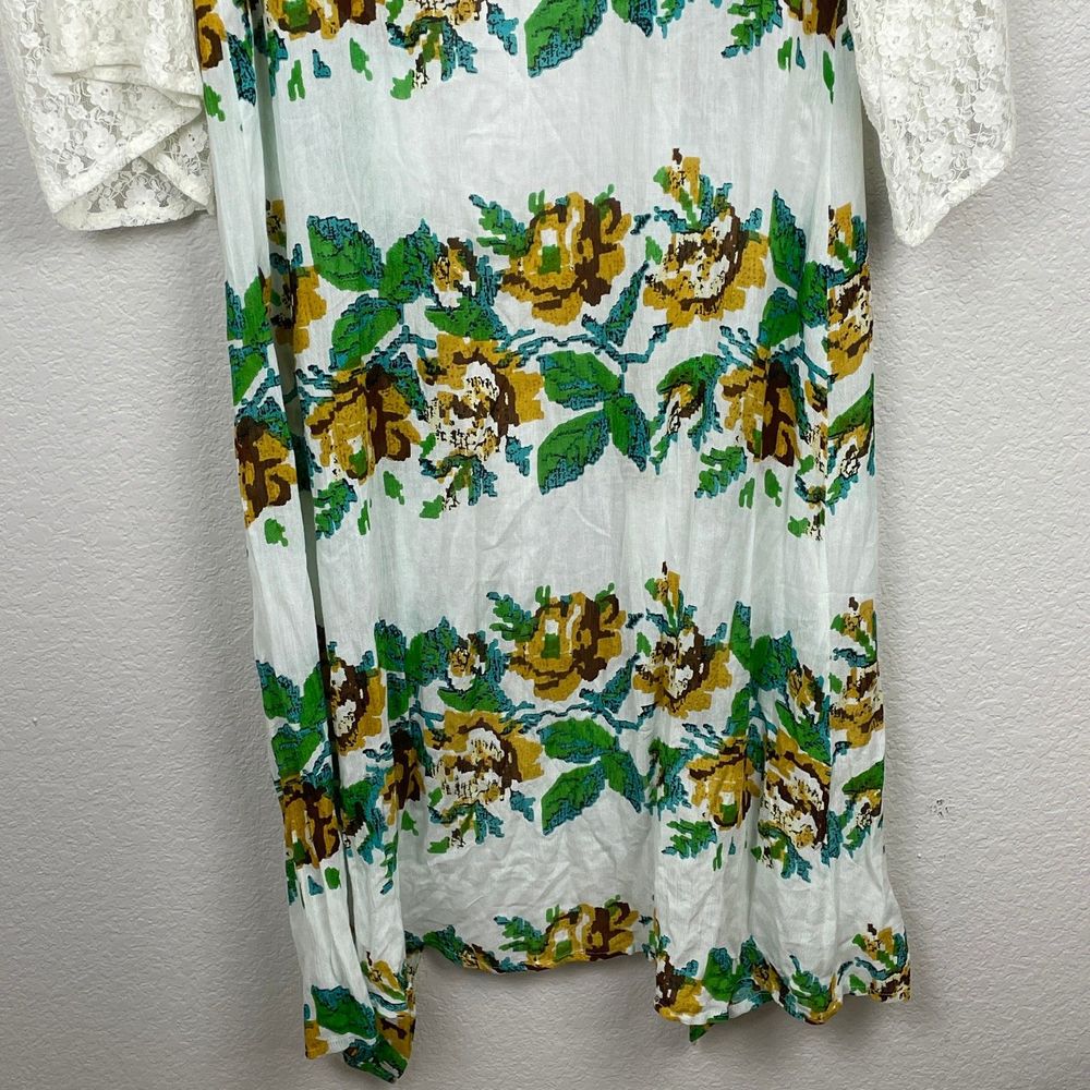 Crazy Train Boho Lace Duster Women OS Southwest Floral Long Sleeve Maxi Open NWT - Picture 9 of 12